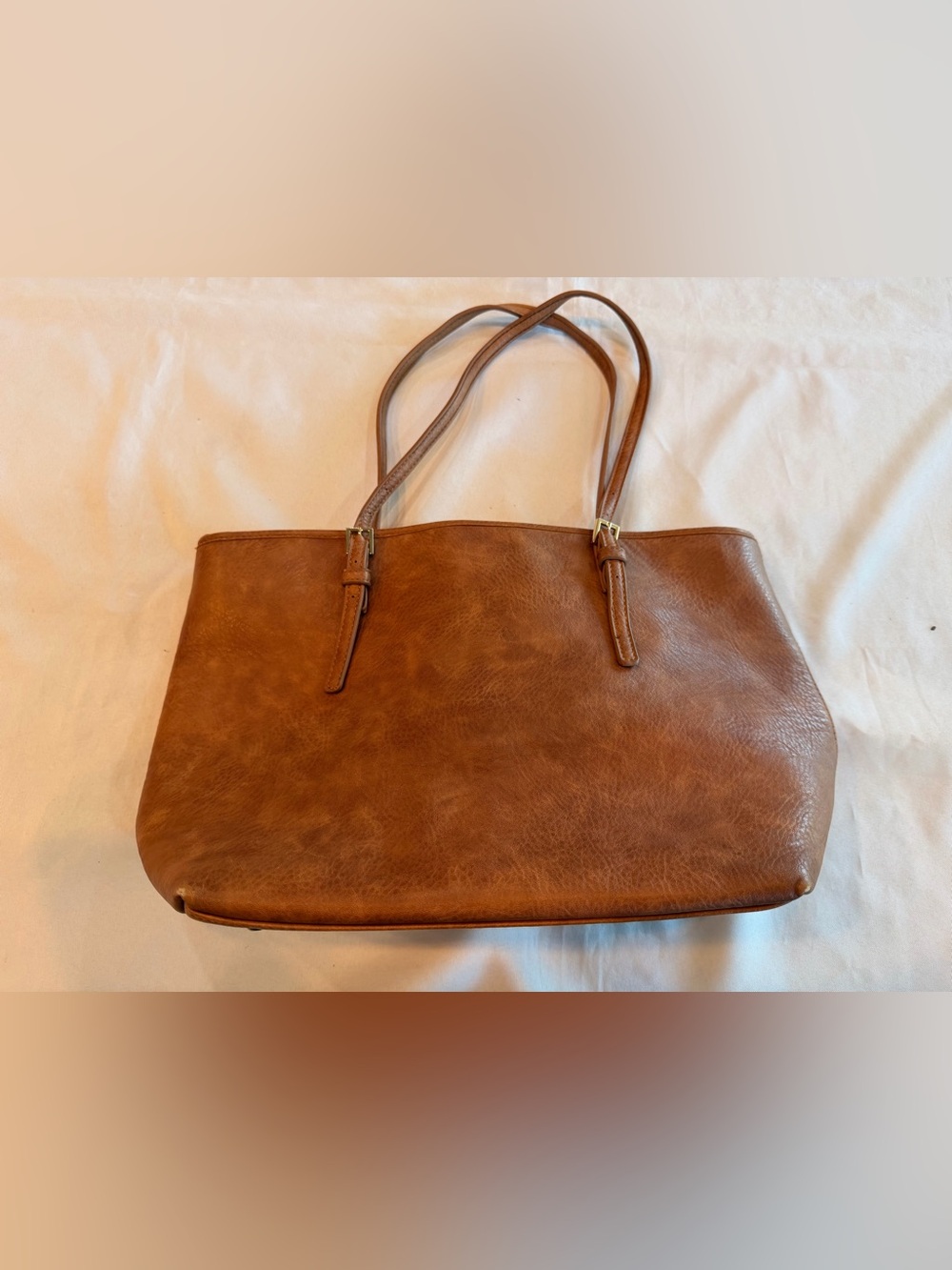 Urban Expressions Robi Classic Work Tote Bag Cognac Brown